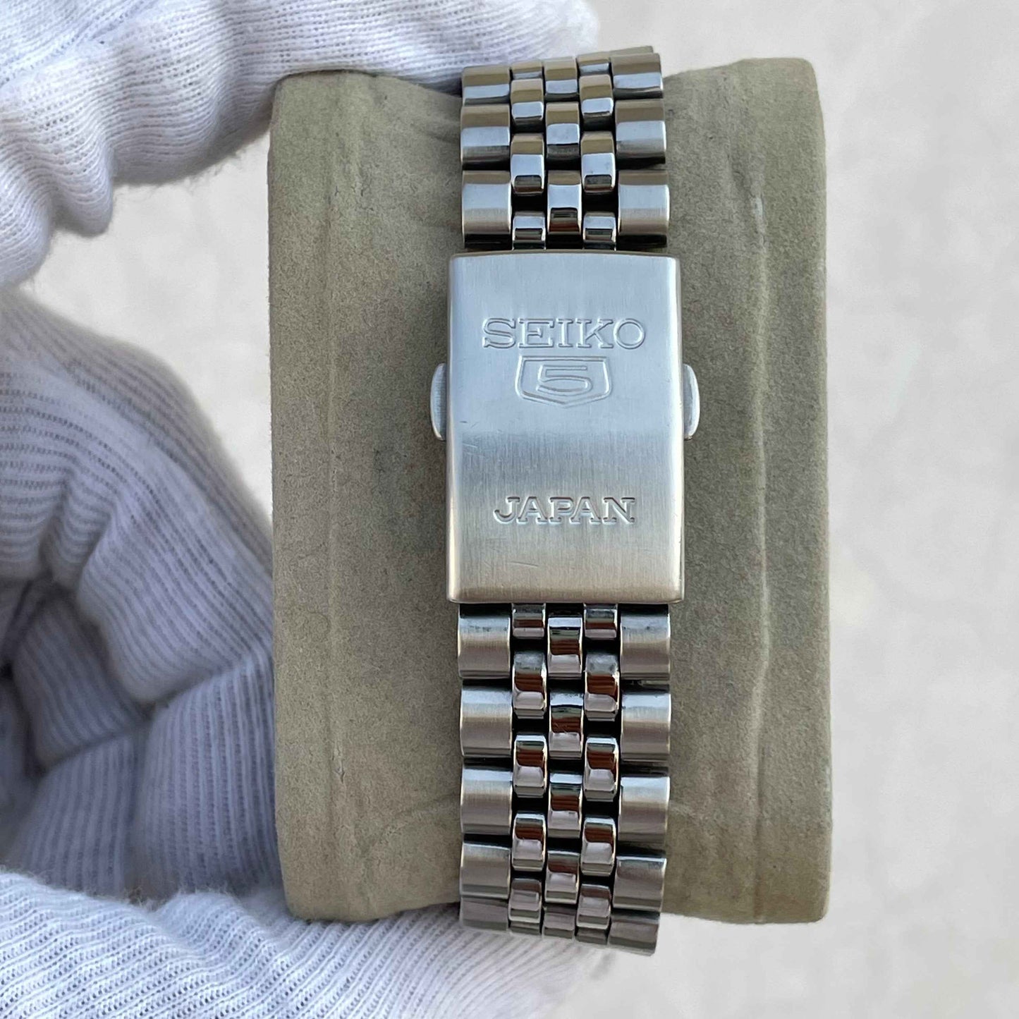 Seiko 5 White Checkered Dial