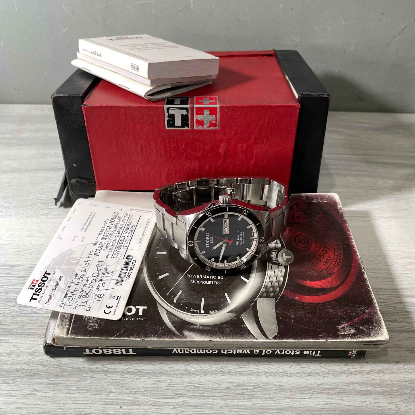 Tissot PRS 516 Blue Dial T044430A