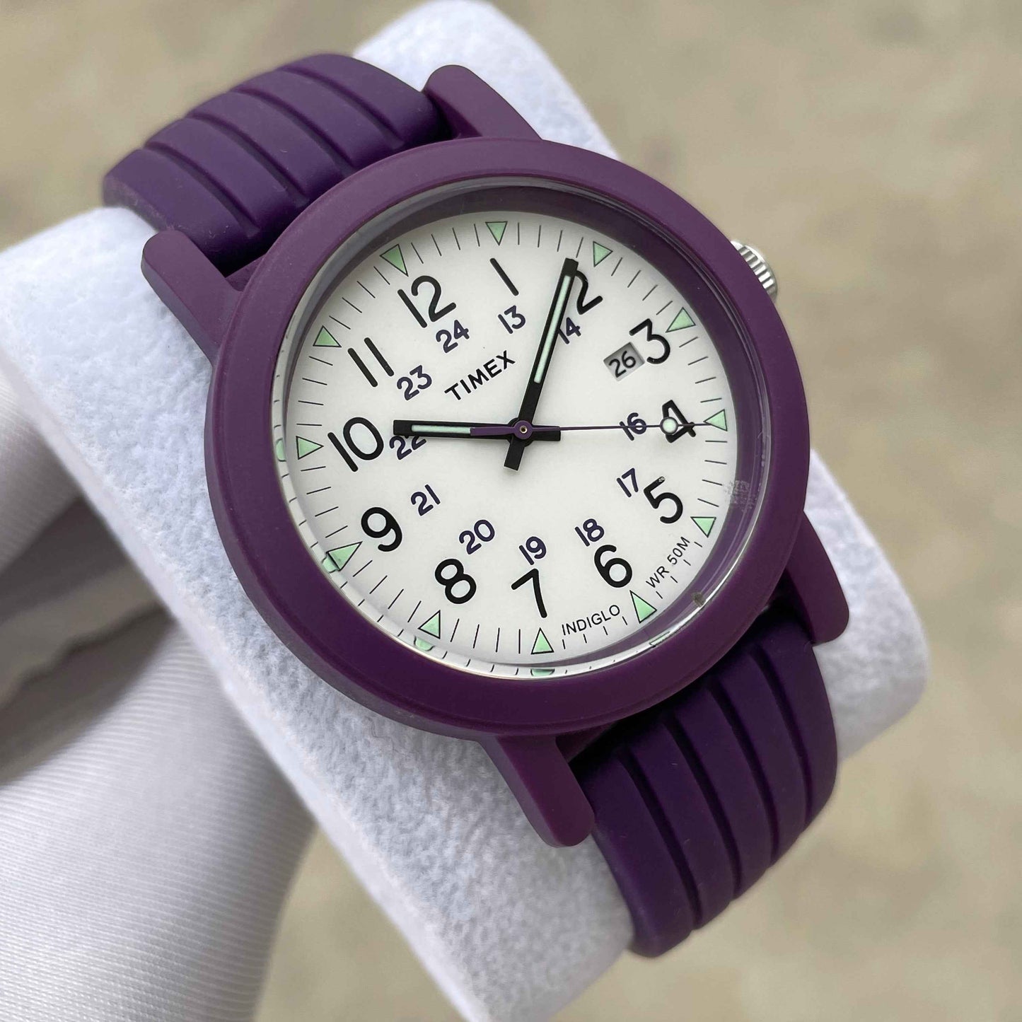 Timex Sports Watch With Rubber Strap
