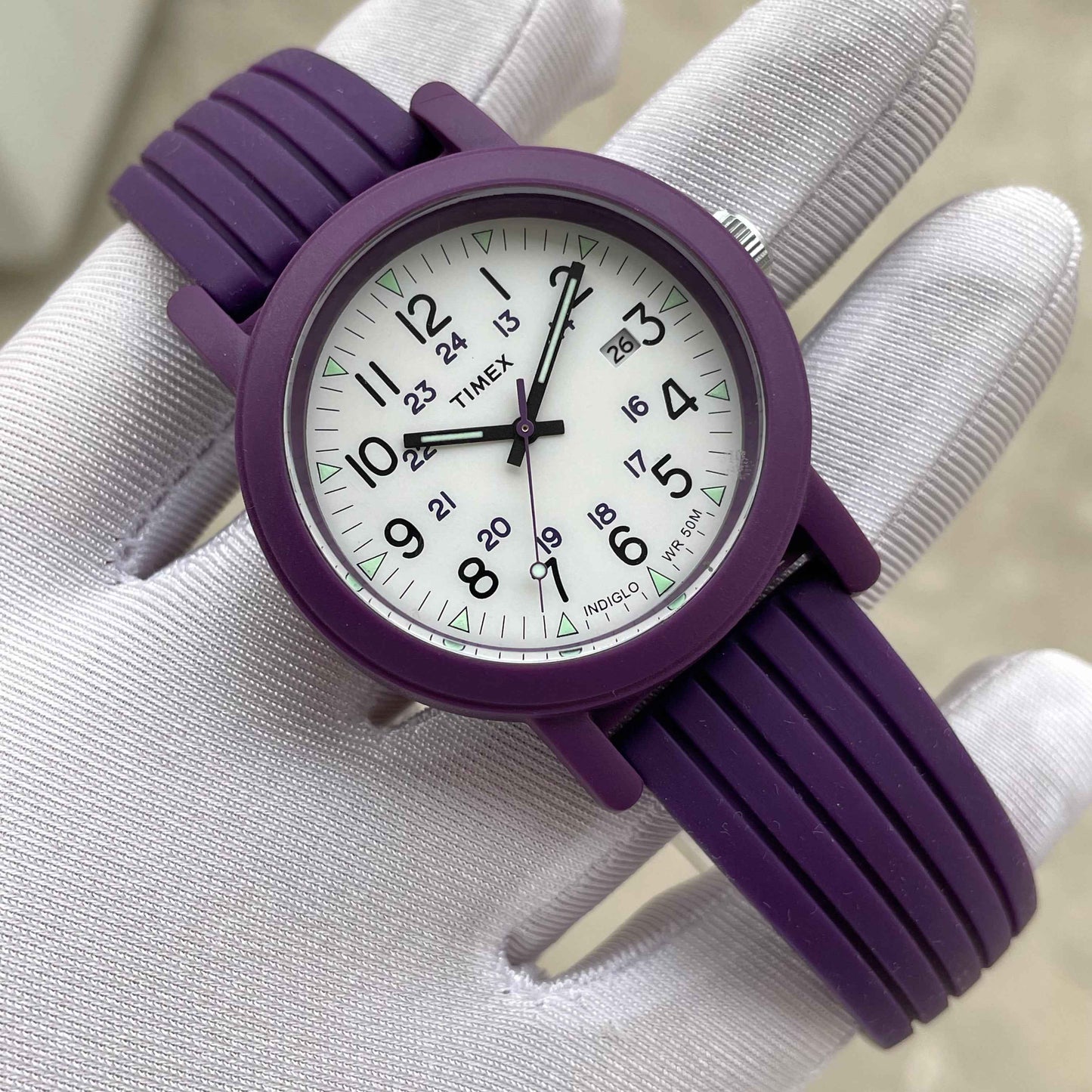 Timex Sports Watch With Rubber Strap
