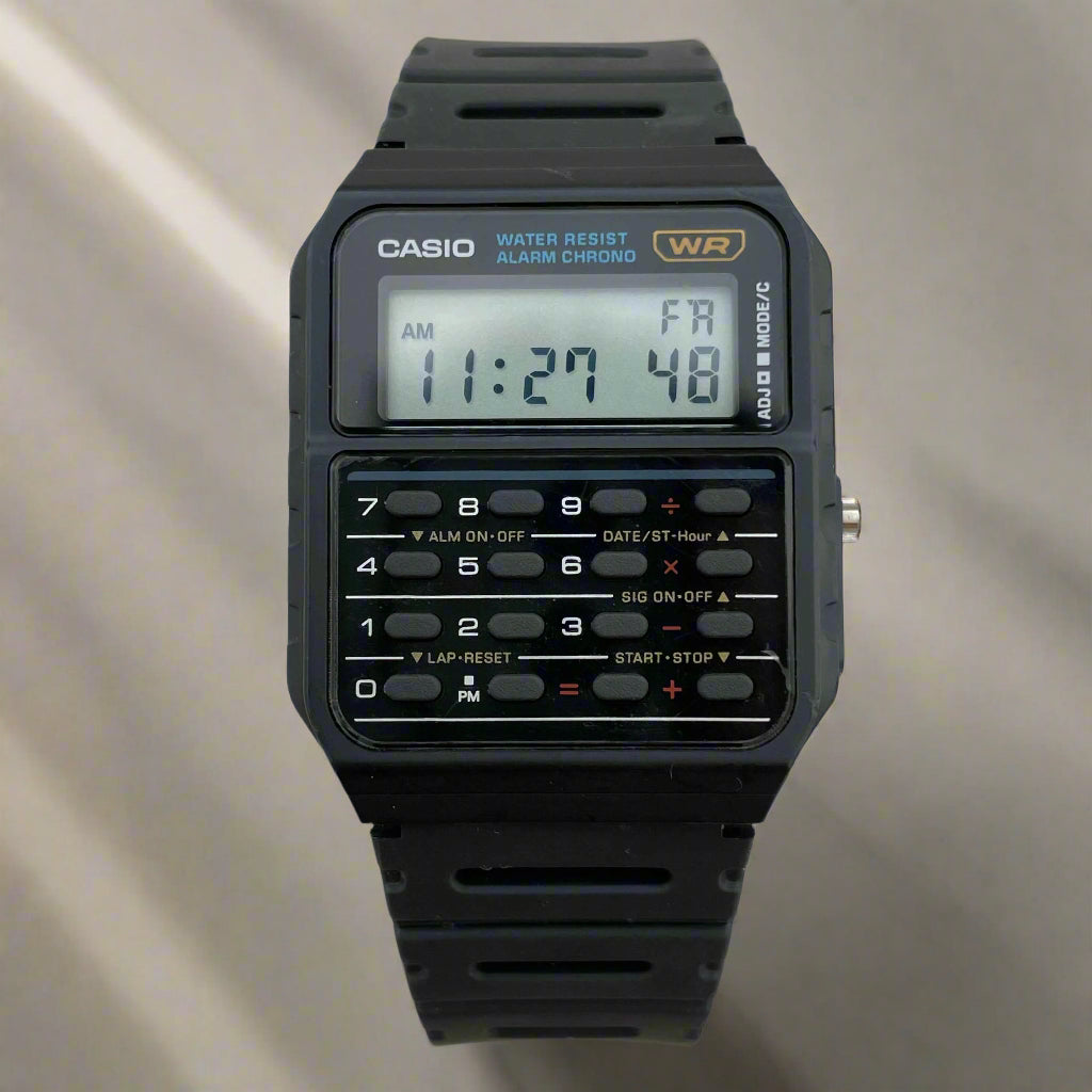 Casio CA-53W-1ZDR - 9 Digit Calculator Watch