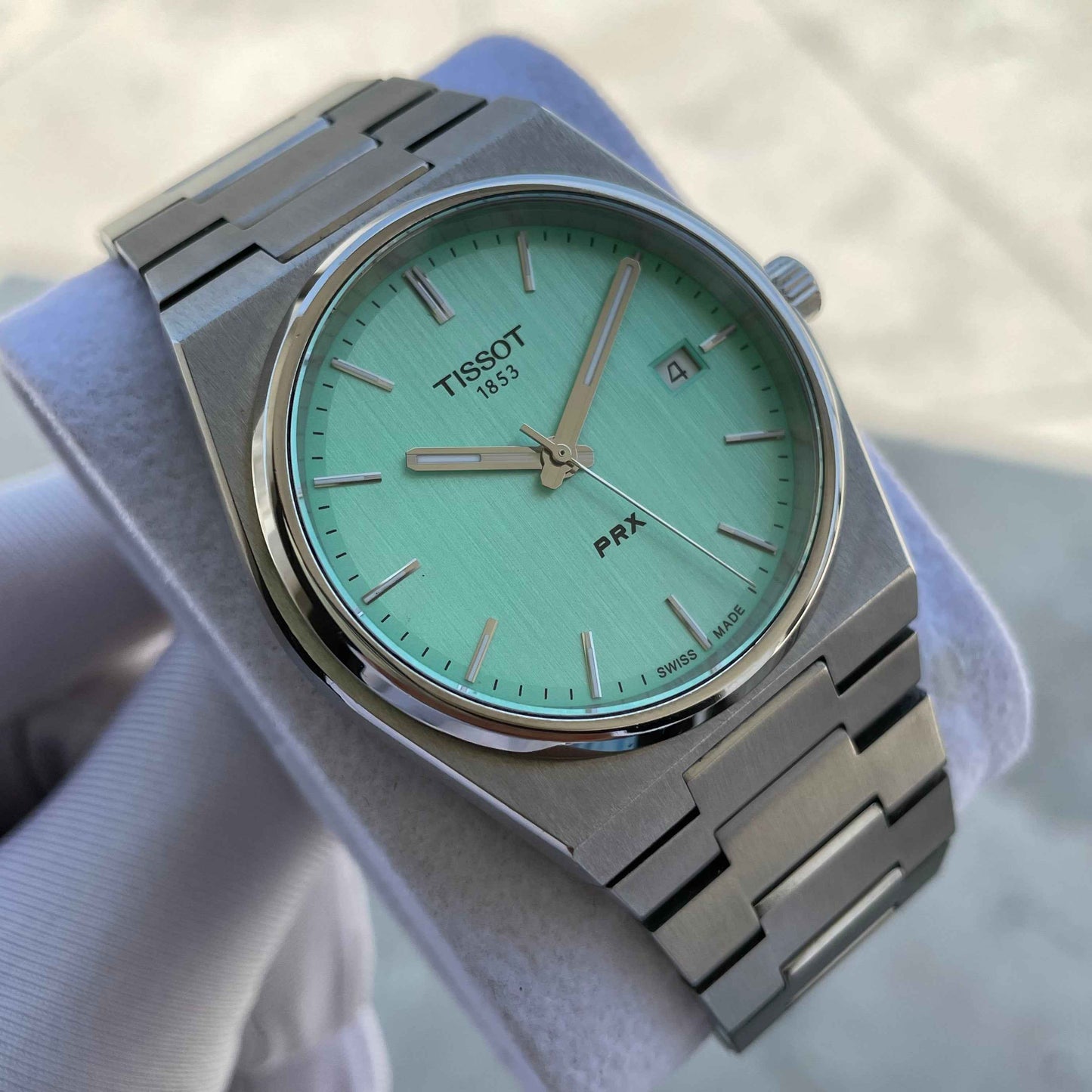 Tissot PRX Quartz 40 mm Turquoise Dial