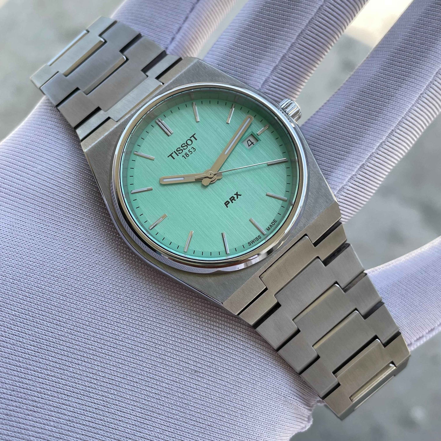 Tissot PRX Quartz 40 mm Turquoise Dial