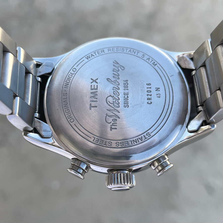timex waterbury case back