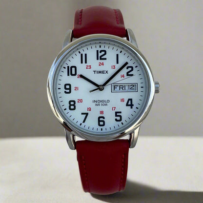 Timex Indiglo White Military Dial