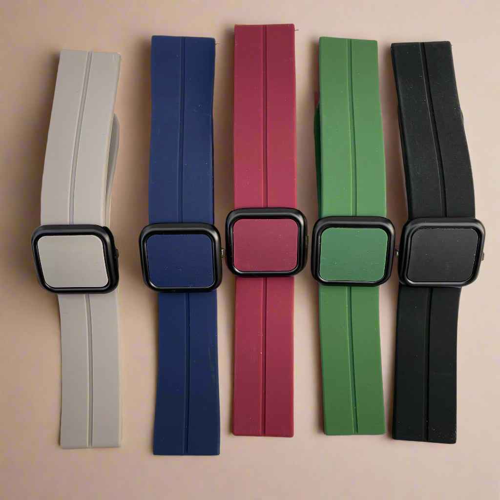 Magnetic Rubber Watch Straps