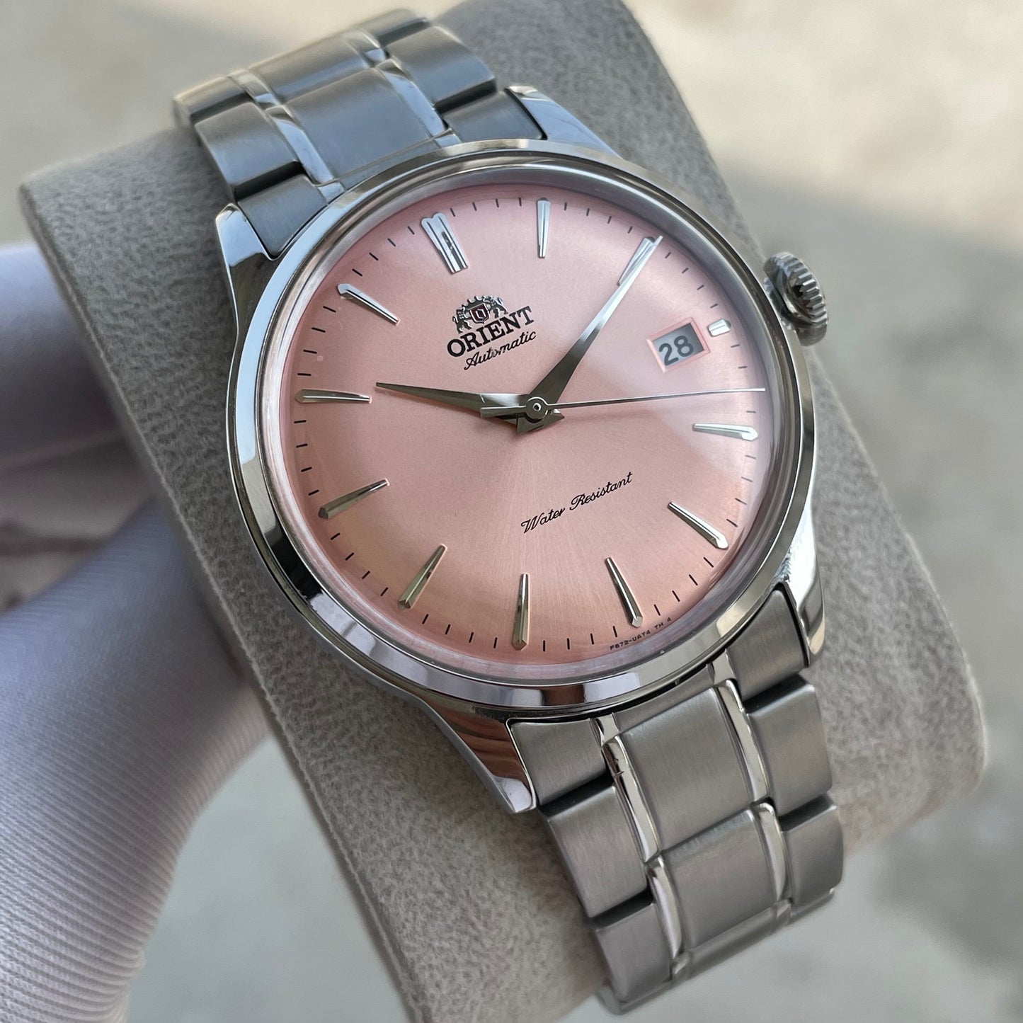 Orient Bambino Version 7 Salmon Pink RA-AC0M11Y30B