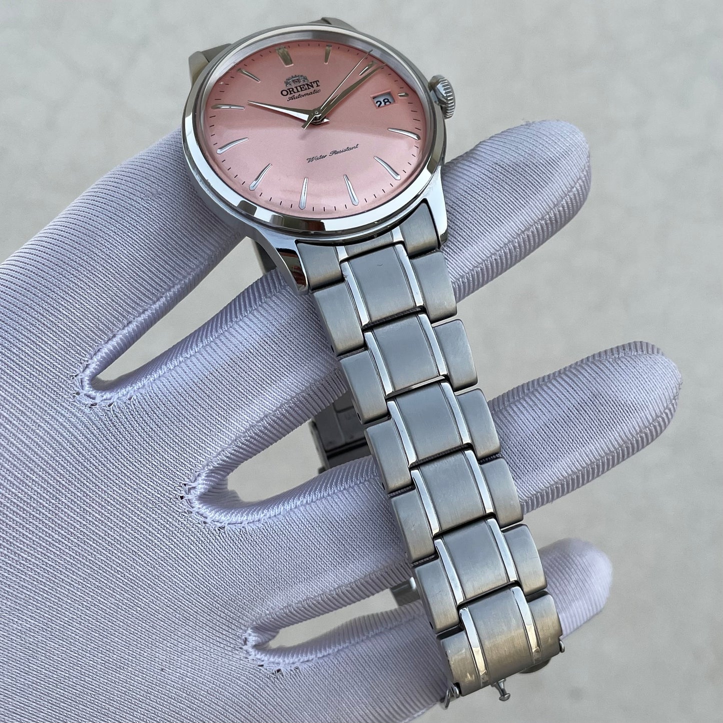 Orient Bambino Version 7 Salmon Pink RA-AC0M11Y30B