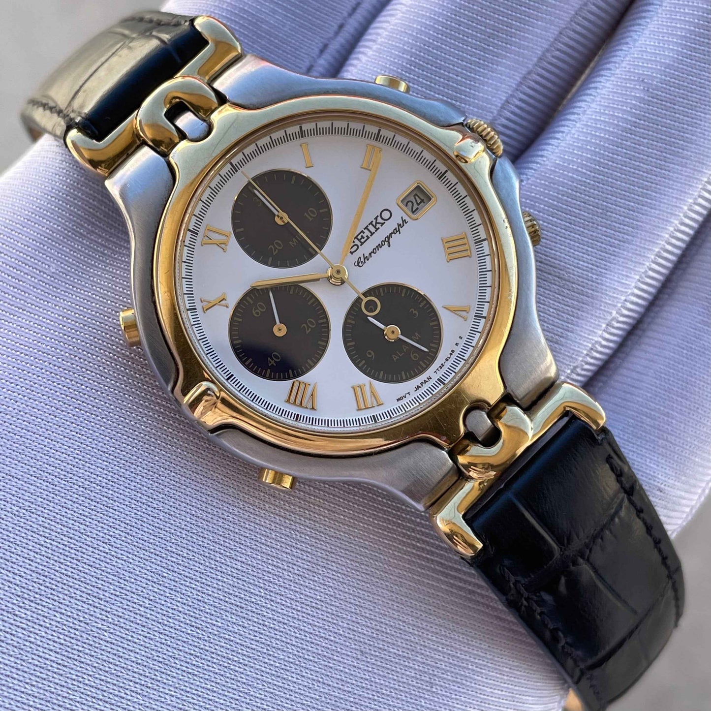 Rare Vintage Seiko Quartz Chronograph 7T32-6H50