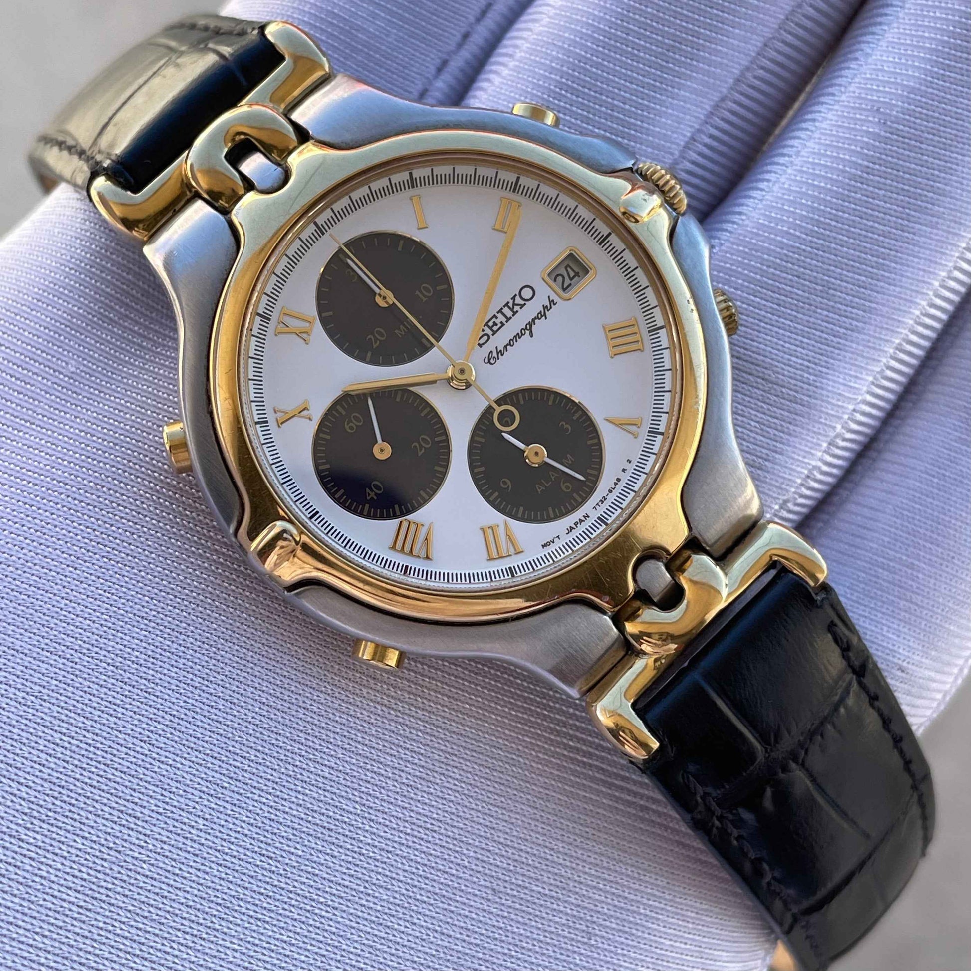 Rare Vintage Seiko Quartz Chronograph 7T32-6H50