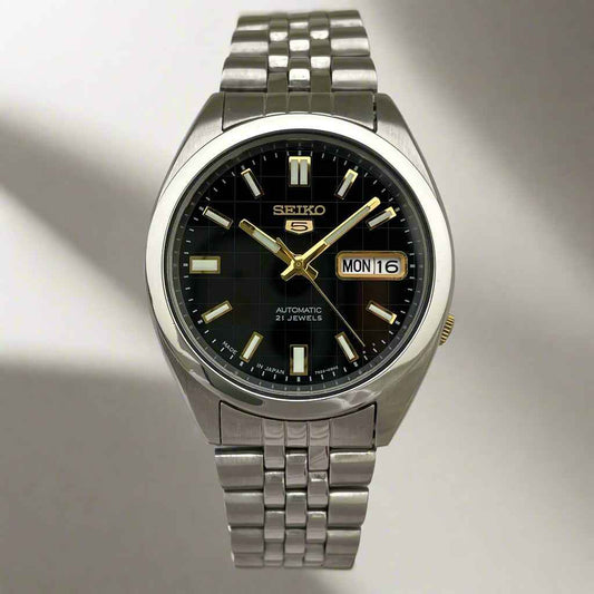 Rare Seiko 5 SNKF67J1 - Black Checkered Dial